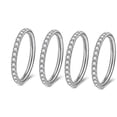 thumbnail image 5 of Anillo de titanio para la nariz, oro rosa, 6-12 mm, anillo de titanio para la nariz, sencillo, multicolor, 5 of 5