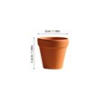 thumbnail image 4 of FELTECHELECTR 20 macetas de terracota rojas con agujero para cactus y suculentas (3 x 3 cm), 4 of 6