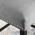 thumbnail image 6 of Modway Baron Upholstered Fabric Bar Stool in Light Gray, 6 of 7