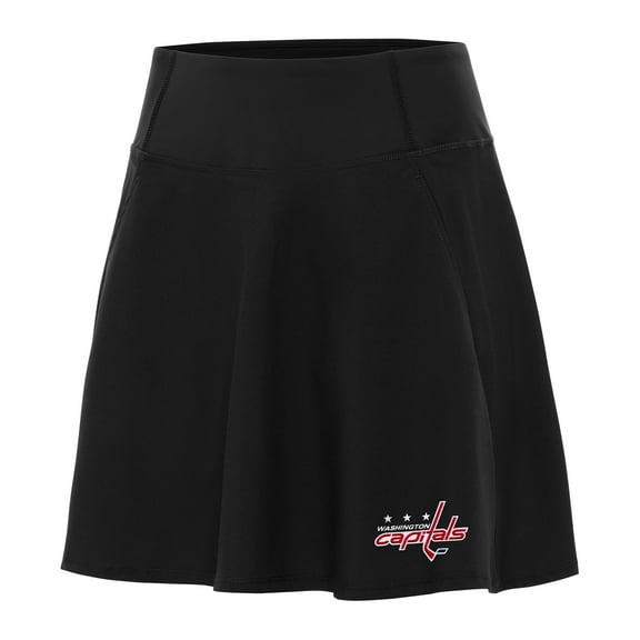 Women's Antigua Black Washington Capitals Chip Skort