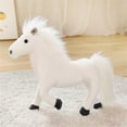 thumbnail image 1 of YOLOKE Lindo caballo de peluche, pony de peluche de simulación, accesorios de fotografía creativos para niños, 1 of 6
