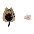 thumbnail image 1 of Adorno De Reloj Con Forma De Gato Para Cocina, Oficina, Casa De Muñecas O Sofá (escala 1:12). Ideal Como Regalo De Inauguración. Decoración Artesanal Y Silenciosa., 1 of 8