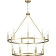 thumbnail image 3 of Gilliam Collection Fifteen-Light Vintage Brass New Traditional Chandelier, 3 of 10