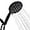 Black, variant on Black Shower Head, 7 Spray Modes Detachable Showerhead High Pressure Shower Heads with Long Hose and Adjustable Angle Bracket