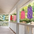 thumbnail image 3 of LShunze Artificial Wisteria Flowers 2.8 Feet White Artificial Fake Wisteria Vine Ratta Hanging Garland Silk Flowers String Home Party Wedding Decor, 3 of 8