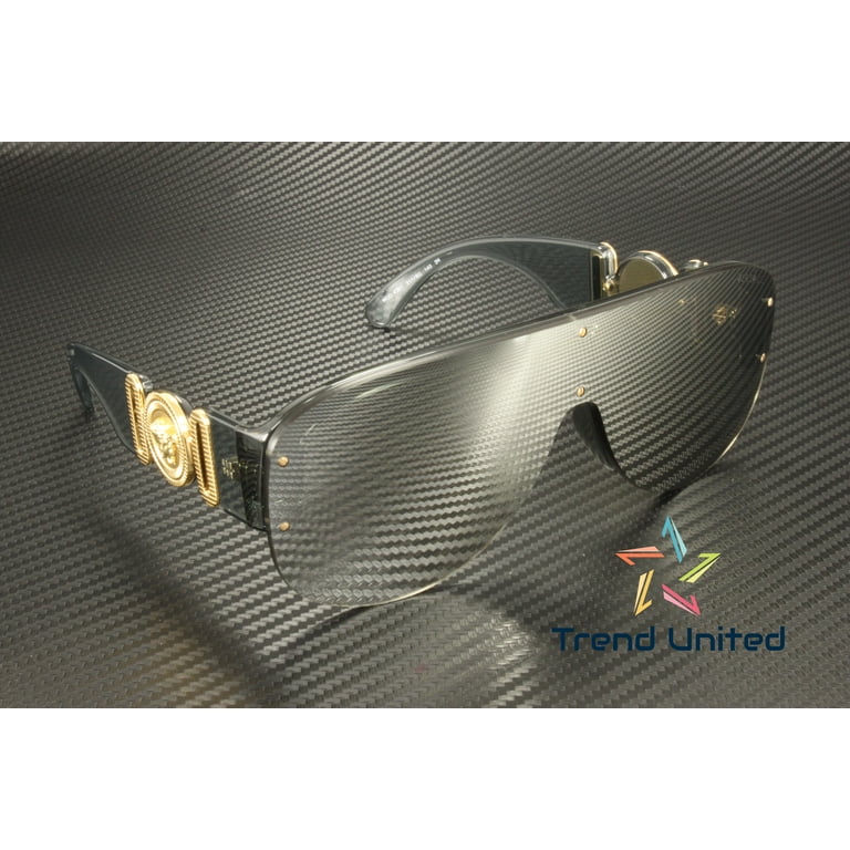 Versace Unisex Shield Sunglasses, VE 4391 311/6G, Transparent Grey