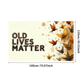 thumbnail image 3 of Vintage Style Banner with Butterfly and Splash Elements Old Lives Matter Background Party Decorations Photography Props Event Backdrop Celebration Decor, 3 of 4