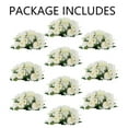 thumbnail image 6 of Fake Flowers Kissing Ball for Wedding Centerpieces Set of 10 White Artificial Flower Arrangements, 6 of 10
