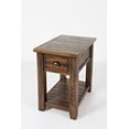 thumbnail image 3 of Jofran Artisan's Craft Rustic Farmhouse Distressed Acacia Chairside Table, 3 of 7