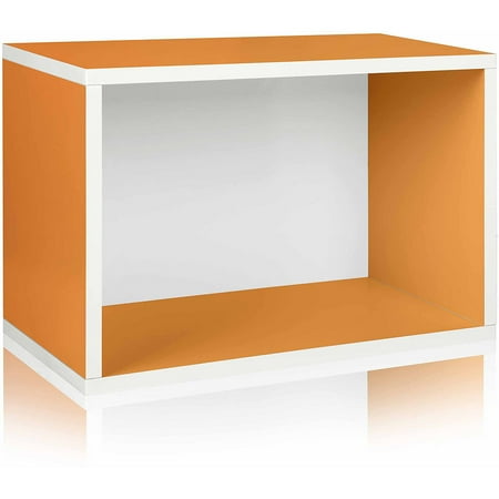 Way Basics Eco Stackable Shelf and Shoe Rack, Orange