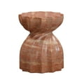 thumbnail image 3 of Turin Red Faux Sandstone Indoor / Outdoor Concrete Stool, 3 of 6
