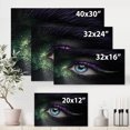 thumbnail image 4 of Designart ' Woman Eyes With Green & Purple Pigment & Sparkles ' Modern Canvas Wall Art Print, 4 of 4