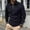 Black, variant on Royisotas Men's Quarter Zip Pullover Long Sleeve Golf Shirts for Men 1/4 Half Zip Tops