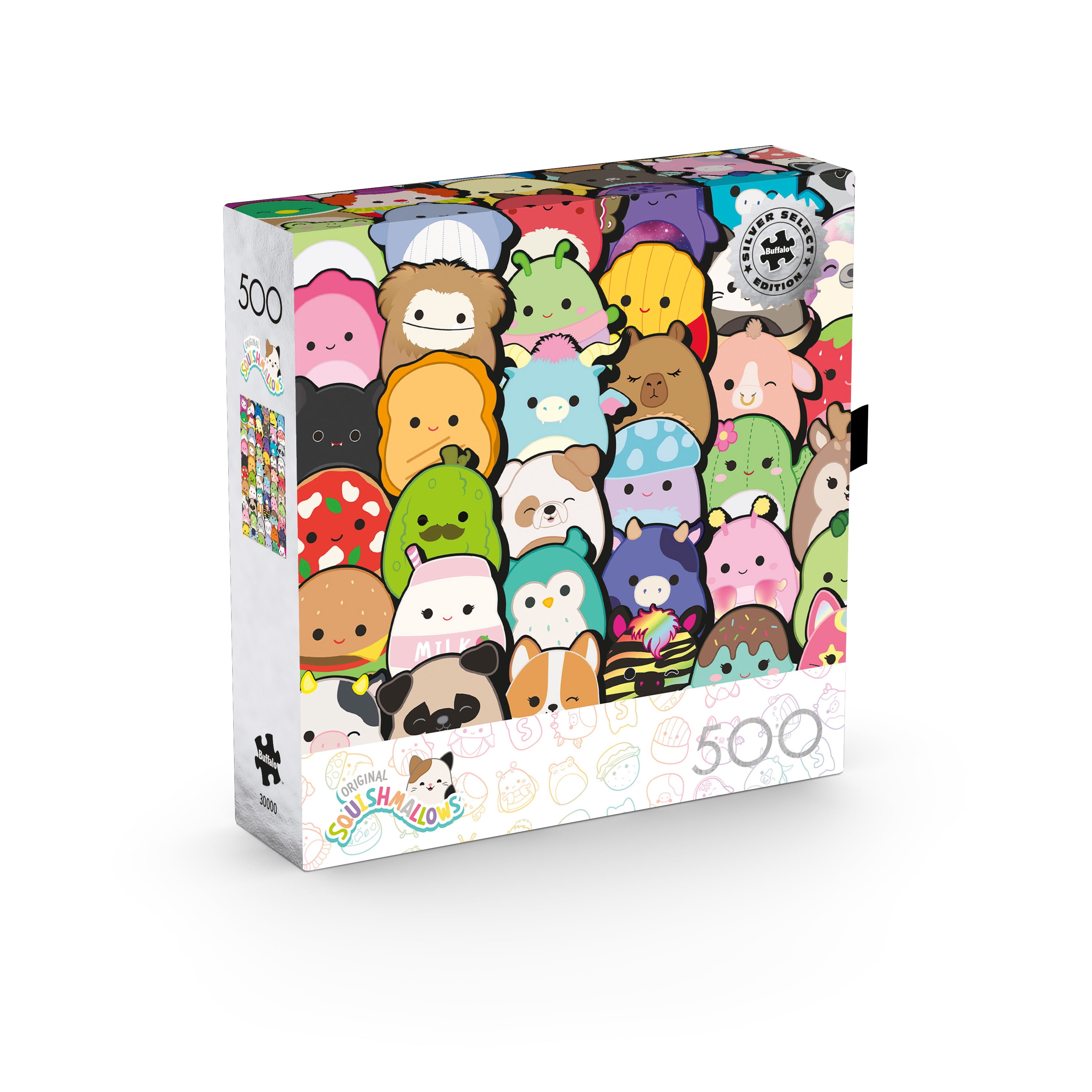 Buffalo Games Squishmallows Collagen Puzzle de 500 pièces imbriqué pour adultes de 14 à 99 ans
