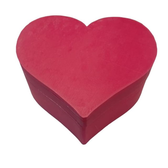 Caja Corazón 3D para Regalo HeatKute 1 Pza 13X13X5cm Rojo No incluye Accesorios.