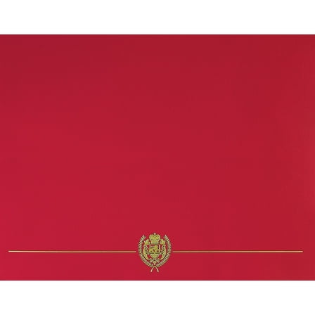 Masterpiece Studios Certificate Holders 9.375" x 12" Red 5/Pack (903031)