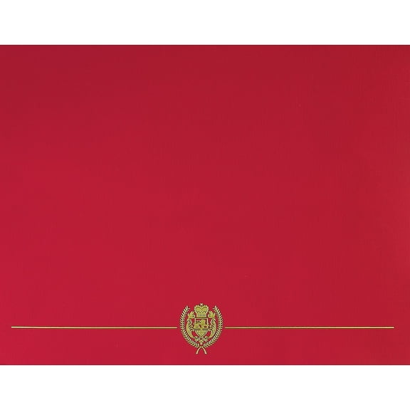 Masterpiece Studios Certificate Holders 9.375" x 12" Red 5/Pack (903031)