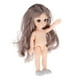 thumbnail image 3 of Muñeca princesa BJD de 6 pulgadas a escala 1/12, cuerpo desnudo con zapatos, regalo de cumpleaños cabello rizado gris, 3 of 7