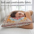 thumbnail image 5 of Vintage Ethnic Pillow Covers 16"x24", Boho Tribes Modern Orange Middle Century Soft Brushed Microfiber Breathable Throw Pillow Covers, Pillowcase with Zipper for Couch Sofa Bedroom Living Room, 5 of 9