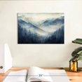 thumbnail image 3 of Elephant Stock Foggy Blue Mountainscape Wall Art - Horizontal Canvas Wall Art - Living Room Wall Decor - Nature Canvas - Blue And Beige Decor - 12" x 8", 3 of 8