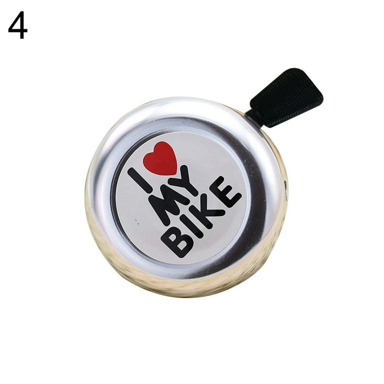 SPRING PARK Cute I Love My Printed Bike Bell, Aluminum