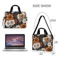 thumbnail image 3 of FORMRS 16" Laptop Bag Carrying Sleeve Case with Handle Travel Shoulder Briefcase, Black Plaid Floral, 3 of 8