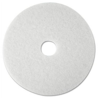3M Super Polish Floor Pad 4100 12" Diameter White 5/Carton 08476