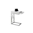 thumbnail image 2 of Atlin Designs Table de Bout en Métal avec Tiroir en Blanc Brillant, 2 of 2