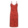 thumbnail image 2 of Sakmal Slip Dress Plus Size Dresses for Curvy Women Red Short Leopard Print Sexy Sleeveless Deep V-Neck Ladies Dresses, 2 of 8