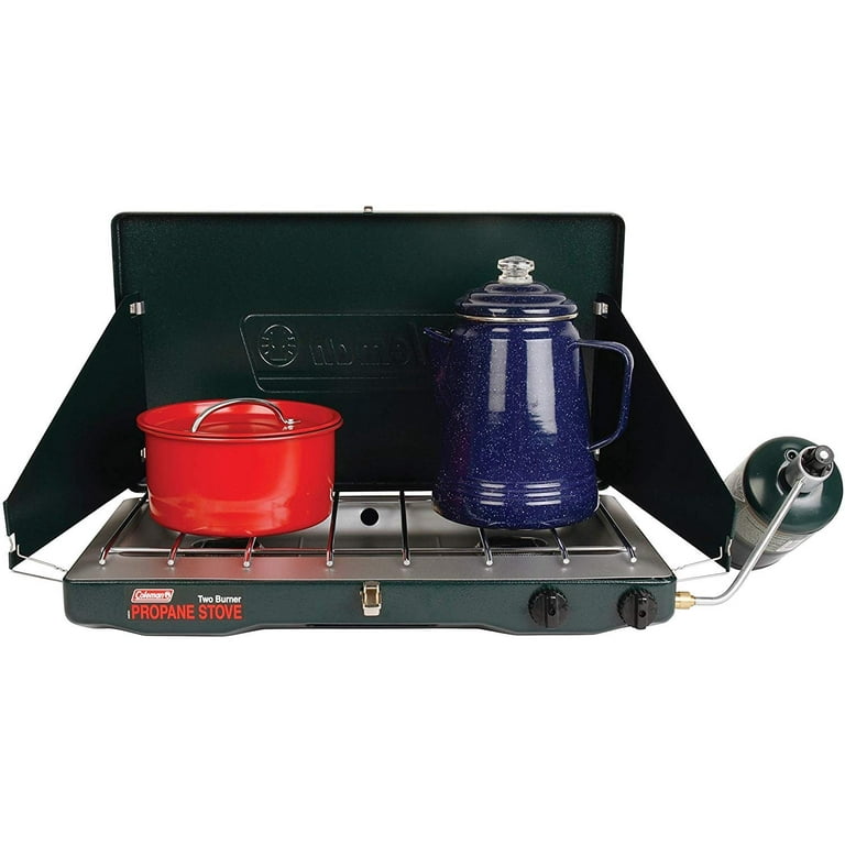 Coleman Portable Propane Gas Camping Stove with Cooking Coleman Portable Propane Gas Camping Stove with Cooking