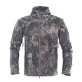 thumbnail image 1 of Chaqueta de exterior para hombre, 3 en 4 para desplazamientos al aire libre, además de forro polar y chaqueta gruesa resistente al viento y cálida para fuerzas especiales, pitón negro, XL, 1 of 5