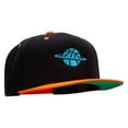 thumbnail image 5 of Basketball World Embroidered Wool Blend Classic Snapback - Black Orange OSFM, 5 of 5