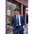 thumbnail image 3 of Cravate Bleue pour Homme, Affaires, Mariage, Occasions Formelles, 3 of 4
