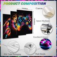 thumbnail image 3 of Hieng Cool Gaming Canvas Wall Art, Retro Video Game Watercolor Poster Pictures, Neon Gamepad Gamepad Painting Prints for Kids Boys Game Room Bedroom Wall Decor Framed, 3 of 6