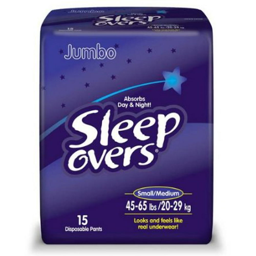 First Quality Sleepovers Youth Pants Small/Medium 60 Count Walmart