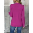 thumbnail image 3 of Zeagoo Women' Fall V Neck Sweaters Long Sleeve Tops Fashion Clothing, 3 of 5