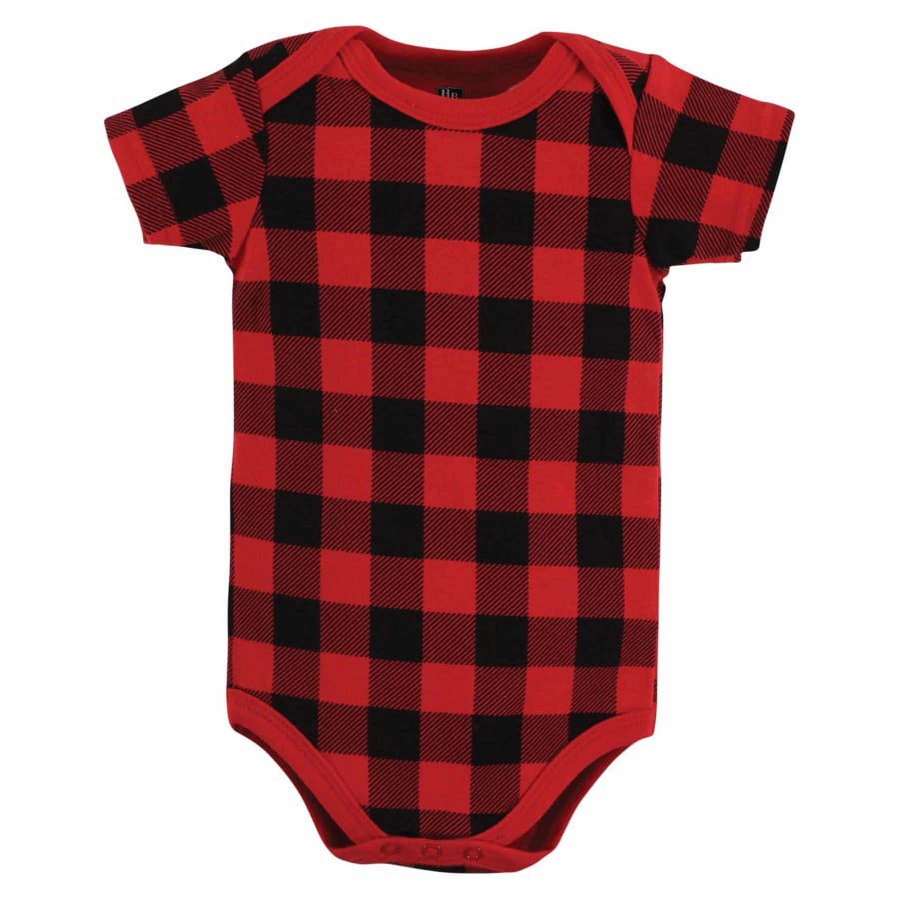 Hudson Baby Cotton Bodysuits, Brown Bear, 0-3 Months