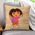 thumbnail image 1 of Dora-South Park Fundas de almohada de terciopelo con tema, regalos de funda de almohada, decoración para el hogar, cojín de lanzar, regalo de cumpleaños para fans y parejas. 60cm x 60cm., 1 of 6