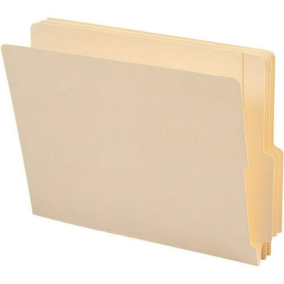 Smead End Tab File Folders with Shelf-Master Reinforced Tab Letter - 8 1/2" x 11" Sheet Size - 3/4" Expansion - 1/3 Tab Cut - End Tab Location - Bottom Tab Position - 11 pt. Folder Thickness - Manila