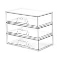 thumbnail image 2 of Stgfyxgs Clear Vanity Organizer Drawer Storage Box Versatile Stackable Dustproof for under Sink Organization Easy to Clean Accessories 3 Pieces, 2 of 9