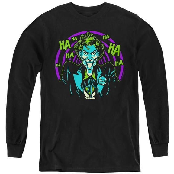 Batman - Hahaha - Youth Long Sleeve Shirt - Medium