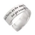 thumbnail image 5 of Women Friendship Ring "Good Friends Are Like Stars You Don't Always See Them ..." Soul Sister Bff Ring - Friendship Ring Gifts for Women, 5 of 6