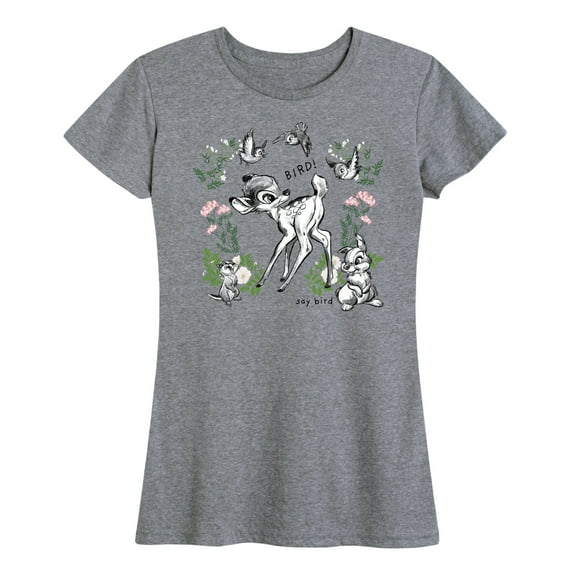 Bambi - Say Bird - Women's Short Sleeve Graphic T-Shirt