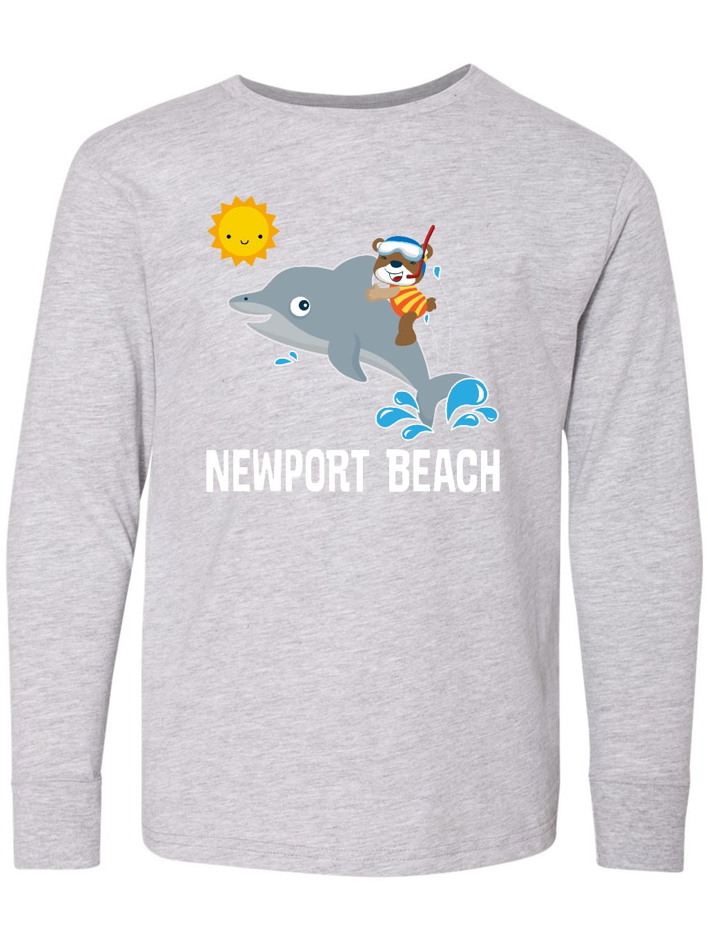 Inktastic Newport Beach California Dolphin Youth T-Shirt 