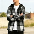 thumbnail image 6 of OGLCCG Boys Hoodie Shirts Casual Button Down Plaid Shirt Jackets for Boys Lightweight Long Sleeve Hooded Tops with Pocket 5-15 Years, 6 of 8