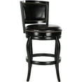 thumbnail image 4 of SAFAVIEH Pasquale Industrial Swivel Bar Stool with Footrest, Black, 4 of 4