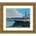 thumbnail image 1 of Bansemer, Roger 18x15 Gold Ornate Wood Framed with Double Matting Museum Art Print Titled - Speed Boat, 1 of 4