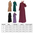 thumbnail image 4 of IDOPIP Women Muslim Abaya Dress Long Sleeve Self Tie Modest Dress Ramadan Eid Prayer Clothes, 4 of 7