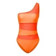 thumbnail image 5 of One Piece Swimsuit Women Slanted Shoulder Hollow 1 Piece Swimsuit, 5 of 5