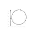 thumbnail image 3 of Sterling Silver Jumbo Hoop Earrings 3 inch (4.0mm thick), 3 of 5